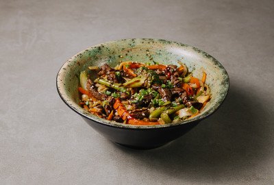 Удон з яловичиною теріякі WOK