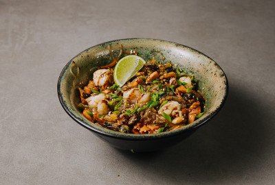 Удон з морепродуктами теріякі WOK 